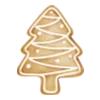 🍪 Эмодзи «Зелёные зимние буквы» для Telegram