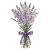 💐 Эмодзи «лавандовые эмодзи и буквы» для Telegram