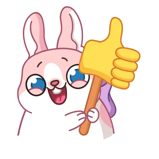 👍 Эмодзи «Зайка» для Telegram