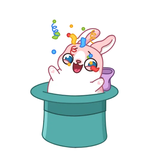 🎩 Эмодзи «Зайка» для Telegram