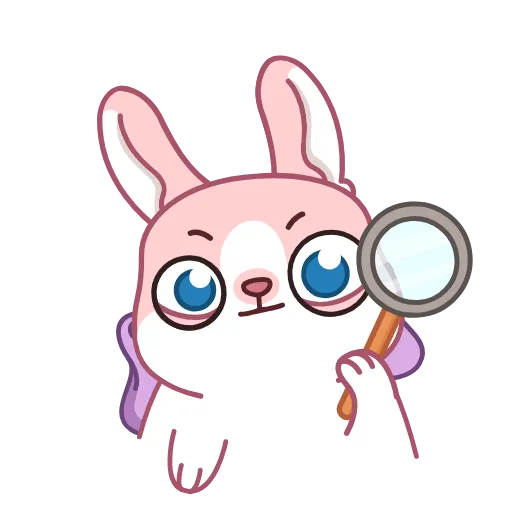 🔎 Эмодзи «Зайка» для Telegram