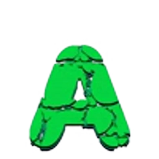 Эмодзи Green Animated - зелёные анимированные буквы и иконки для Telegram — скачать