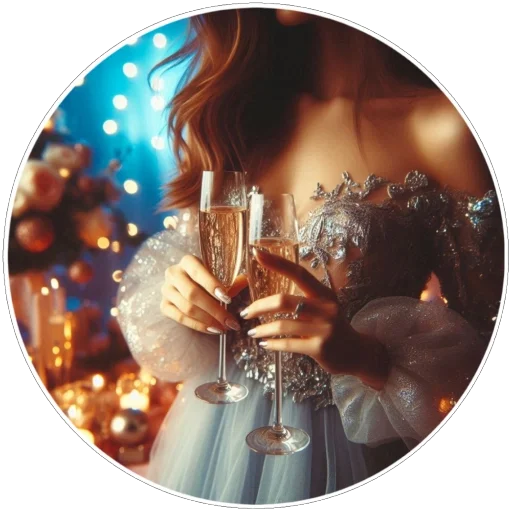 🥂 Стикер «Зима» для Telegram