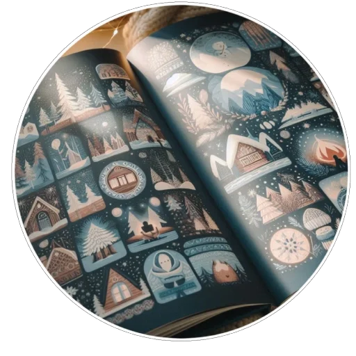 📖 Стикер «Зима» для Telegram