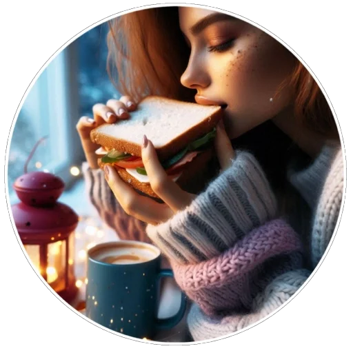 🥪 Стикер «Зима» для Telegram