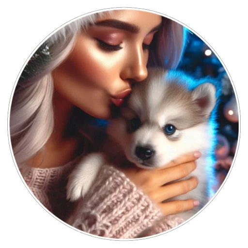 🐶 Стикер «Зима» для Telegram