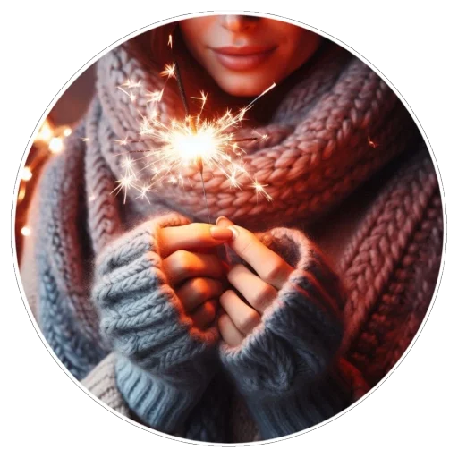 🎇 Стикер «Зима» для Telegram