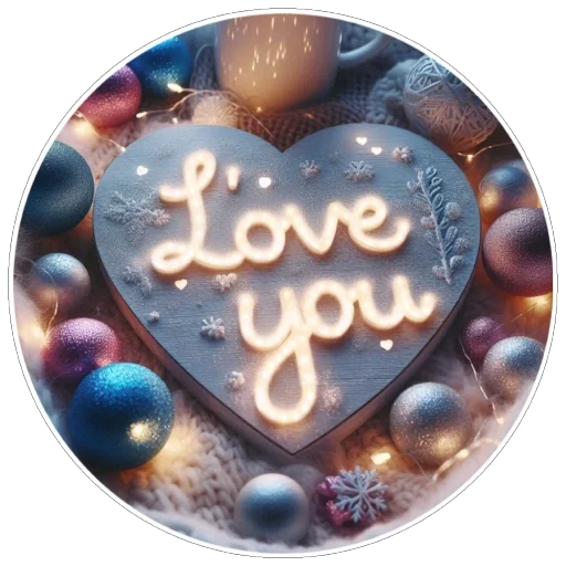 ❤ Стикер «Зима» для Telegram