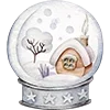 〰️ Эмодзи «Акварельная зима» для Telegram