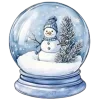 🤩 Эмодзи «Акварельная зима» для Telegram