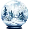 🤩 Эмодзи «Акварельная зима» для Telegram
