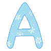 Стикерпак New Year - зимние буквы для Telegram