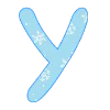 😊 Эмодзи «New Year - зимние буквы» для Telegram