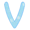 😍 Эмодзи «New Year - зимние буквы» для Telegram