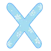 😊 Эмодзи «New Year - зимние буквы» для Telegram