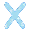 😊 Эмодзи «New Year - зимние буквы» для Telegram