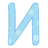 😊 Эмодзи «New Year - зимние буквы» для Telegram