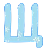 😊 Эмодзи «New Year - зимние буквы» для Telegram