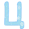 😊 Эмодзи «New Year - зимние буквы» для Telegram