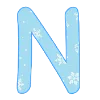 😊 Эмодзи «New Year - зимние буквы» для Telegram