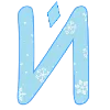 😊 Эмодзи «New Year - зимние буквы» для Telegram