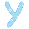 😊 Эмодзи «New Year - зимние буквы» для Telegram