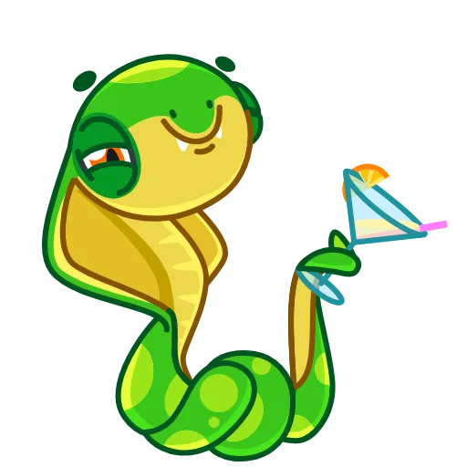 🍸 Эмодзи «Змейка» для Telegram