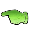 🤩 Эмодзи «Зомбячий шрифт - зелёные буквы» для Telegram