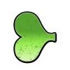 🤩 Эмодзи «Зомбячий шрифт - зелёные буквы» для Telegram