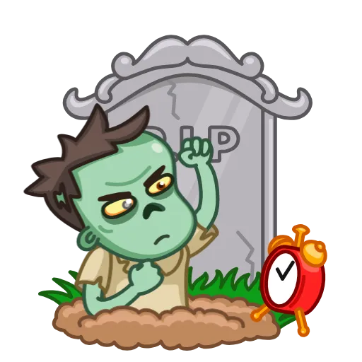 ⏰ Эмодзи «Zombie» для Telegram