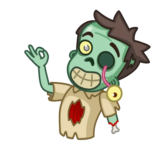👌 Эмодзи «Zombie» для Telegram