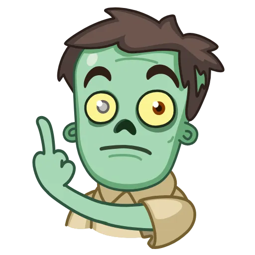🖕 Эмодзи «Zombie» для Telegram