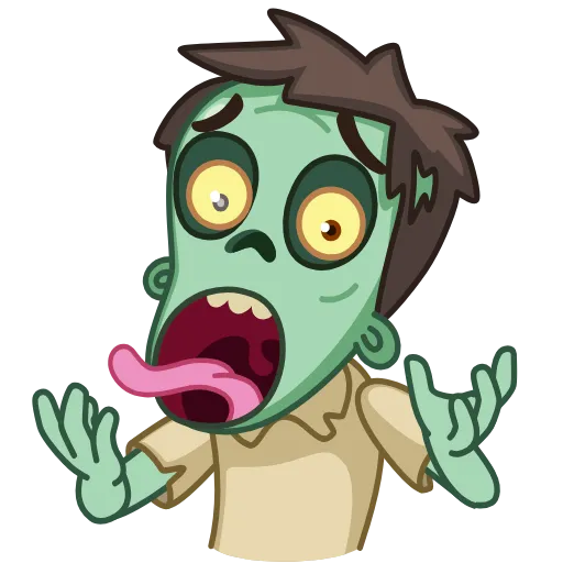😱 Эмодзи «Zombie» для Telegram