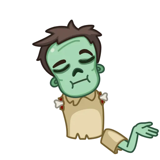 🤷‍♂️ Эмодзи «Zombie» для Telegram
