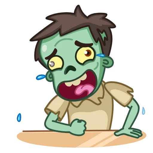 Стикерпак Zombie для Telegram