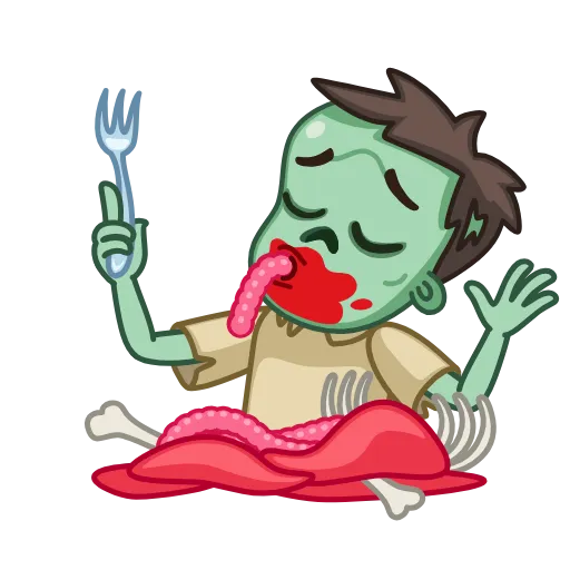 😋 Эмодзи «Zombie» для Telegram