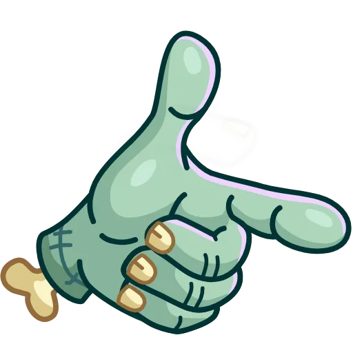 👉 Эмодзи «Zombie Hand» для Telegram