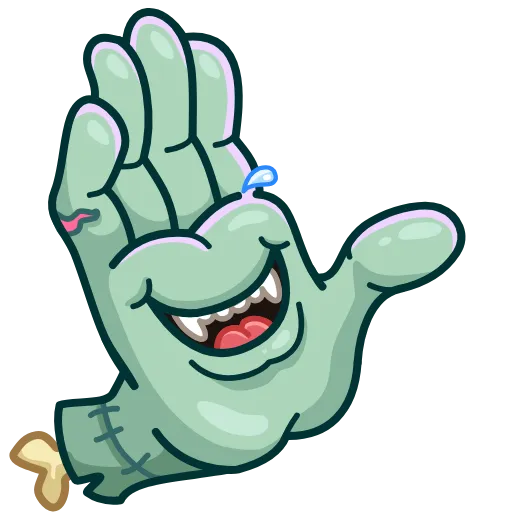 😁 Эмодзи «Zombie Hand» для Telegram