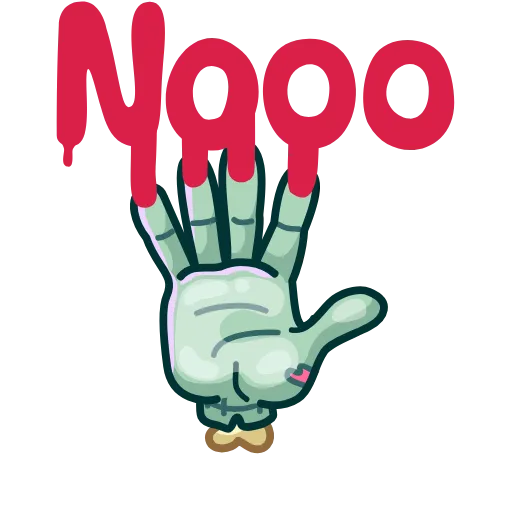 🙅‍♂ Эмодзи «Zombie Hand» для Telegram