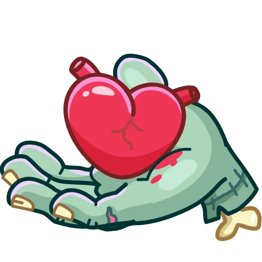 ❤️ Эмодзи «Zombie Hand» для Telegram