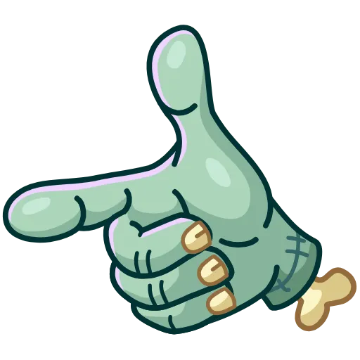 🔫 Эмодзи «Zombie Hand» для Telegram