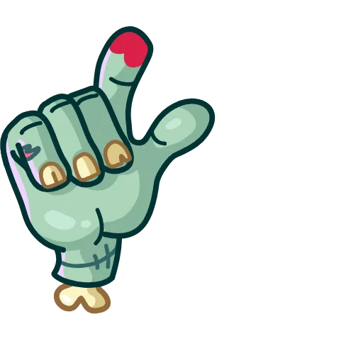 😟 Эмодзи «Zombie Hand» для Telegram