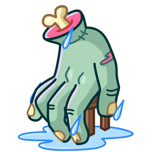 ☔️ Эмодзи «Zombie Hand» для Telegram