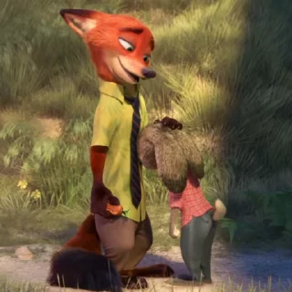 🤗 Стикер «Видео набор стикеров по мульту «Zootopia Зверополис»» для Telegram