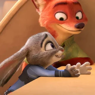 😬 Стикер «Видео набор стикеров по мульту «Zootopia Зверополис»» для Telegram