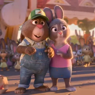 🫂 Стикер «Видео набор стикеров по мульту «Zootopia Зверополис»» для Telegram