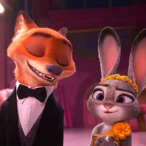 🤩 Стикер «Judy and Nick» для Telegram