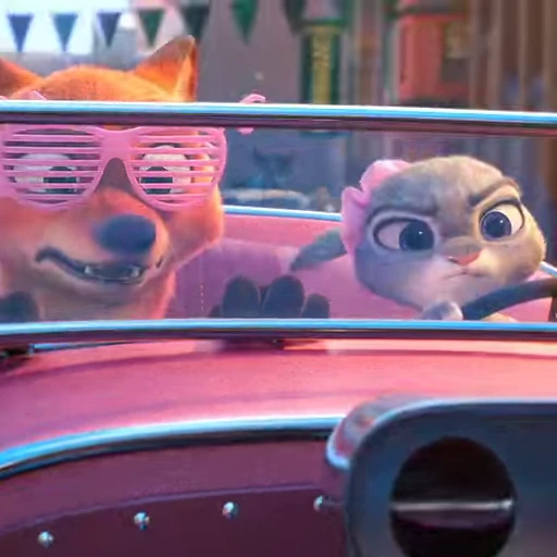 🚗 Стикер «Judy and Nick» для Telegram