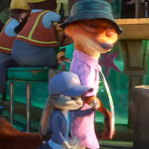 👊 Стикер «Judy and Nick» для Telegram