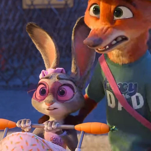 🤗 Стикер «Judy and Nick» для Telegram